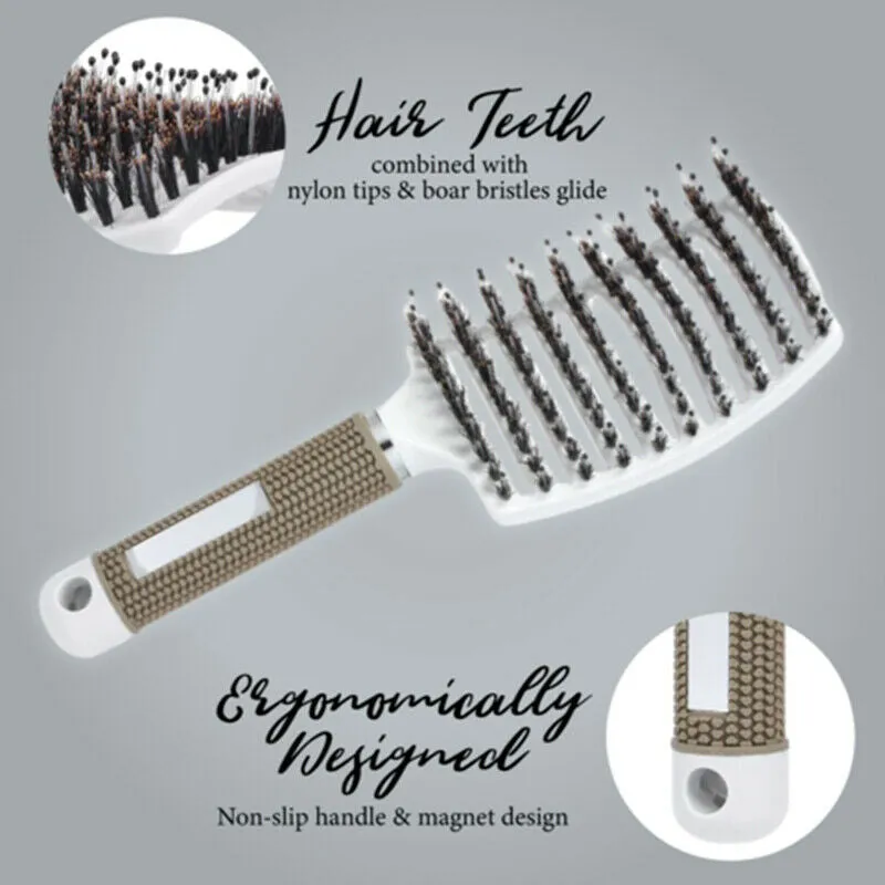 (🔥Last Day Promotion 48% OFF)  Detangler Bristle Nylon Hairbrush, Buy 2 Free Shipping