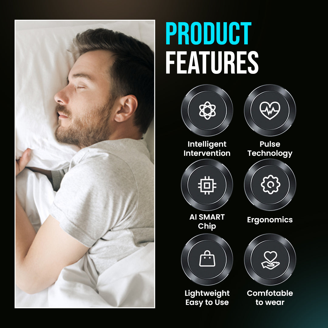 (🔥Last Day Promotion- SAVE 70% OFF)Upgraded Smart Anti-snoring Device-BUY 2 GET 1 FREE
