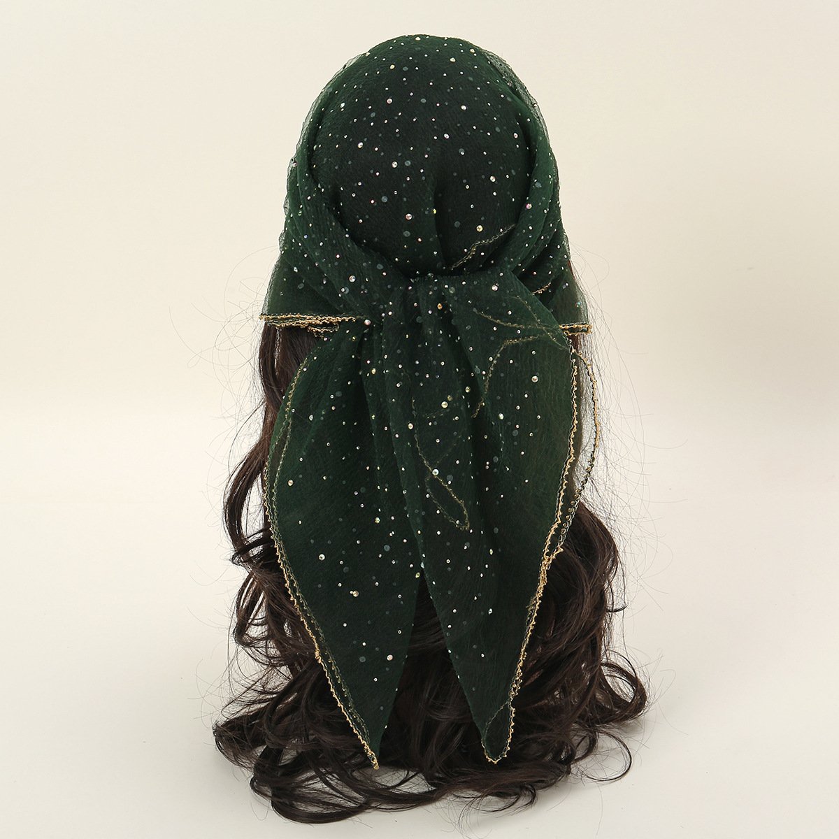 🎁Last Day Sale - 70% OFF🔥Women's Glitter Decor Head Scarf