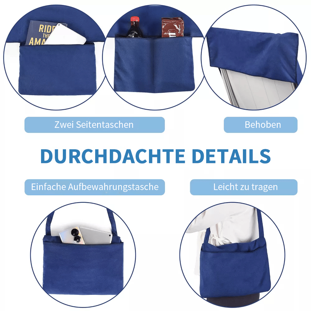 🔥Heißer Verkauf  49% Rabatt🔥Sonnenliege Handtuch in Tasche mit Taschen Lagerung
