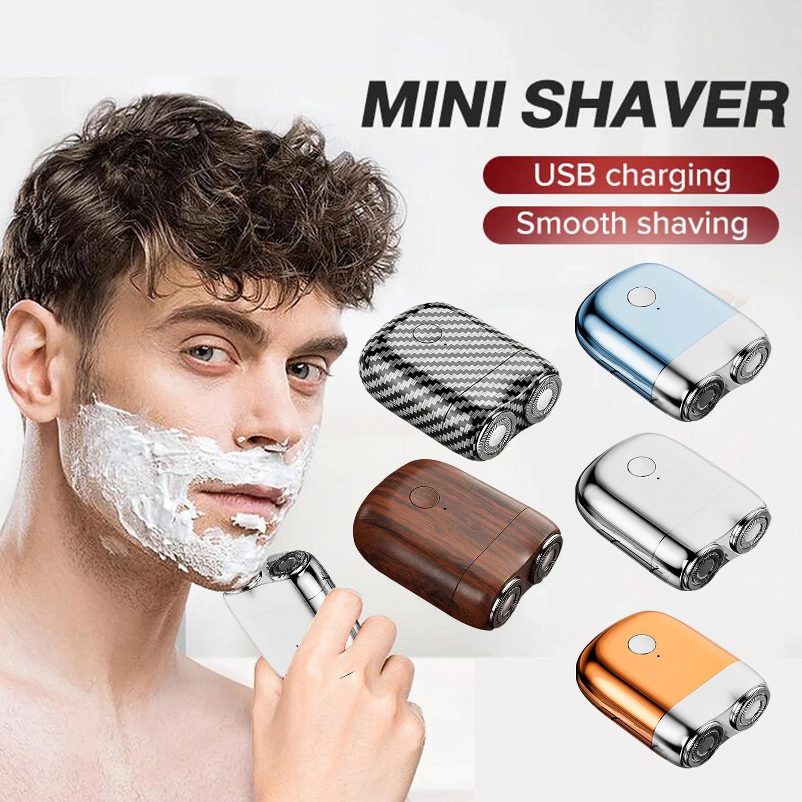 (🎄Christmas Hot Sale - 48% OFF) Waterproof Portable USB Men's Shaver - Buy 2 Get Extra 10% OFF & Free Shipping