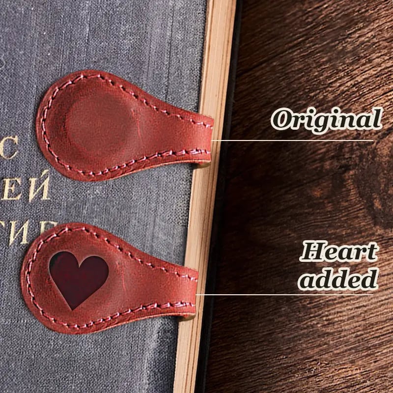 Last Day Promotion 70% OFF - 🔥Personalized Magnetic Leather Bookmark