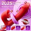 Upgraded Rose Muncher 5 In 1 Thrusting Clitoral G Spot Vibrator