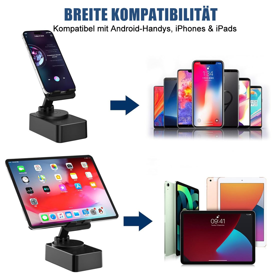 🔥Letzter Tag Verkauf 49% Rabatt🔥 5-in-1-Telefonhalter für kabellose Audio-Bluetooth-Lautsprecher