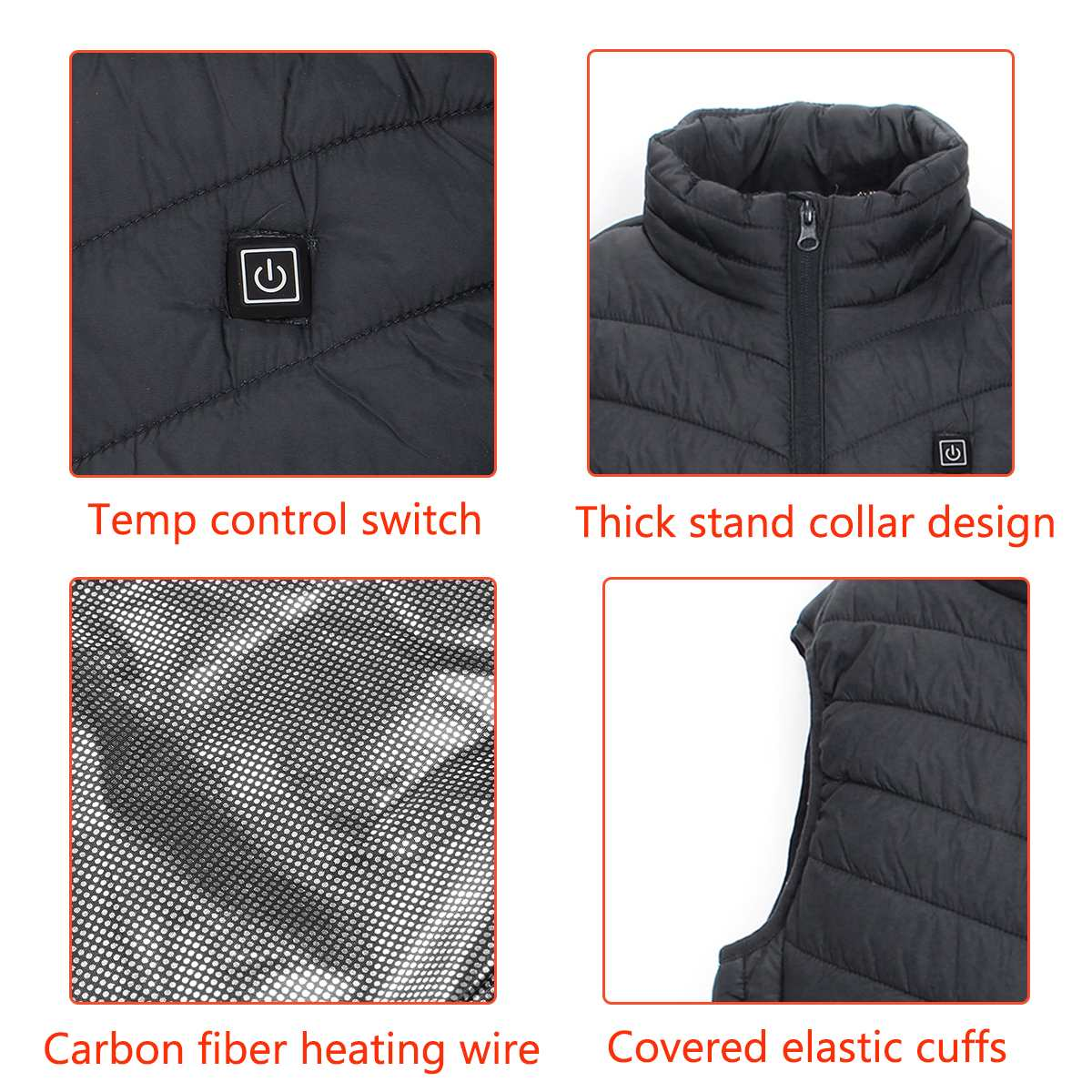 (🎄Early Christmas Sale -48% OFF) 2022 Unique Unisex Warming Heated Vest, Buy 2 get Free shipping