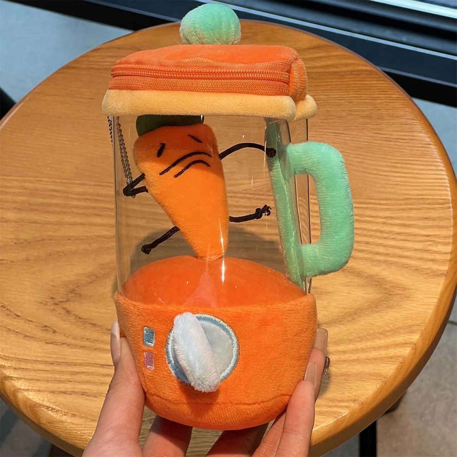 Plush Carrot Juicer Toy