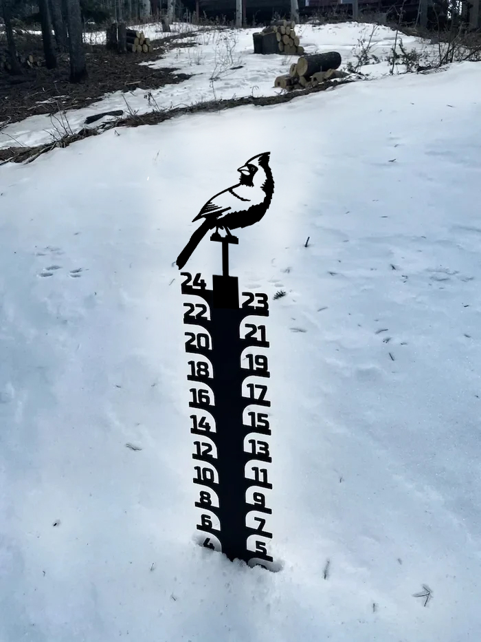 Iron Art Snow Gauge