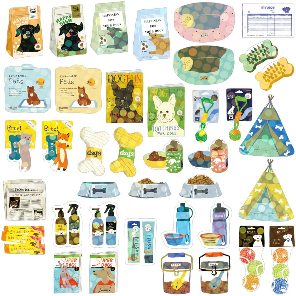 🔥Miniature Shipping Box Flake Sticker Set