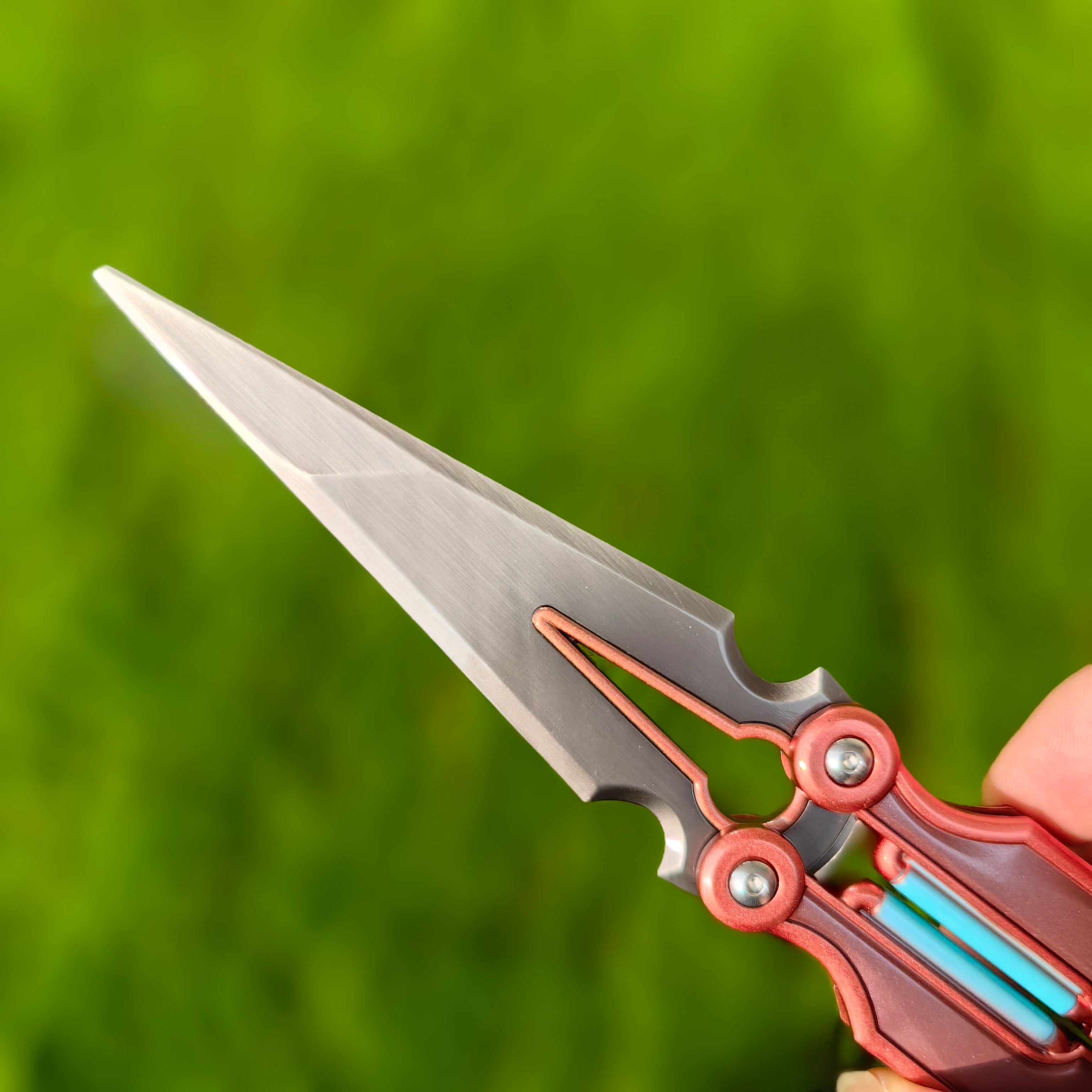 Metal Magepunk 3.0 Sparkswitch Knife Dull Blade Replica For Display