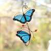 💥LAST DAY SALE 50% OFF💥Stained Monarch Butterfly Glass Window Decor