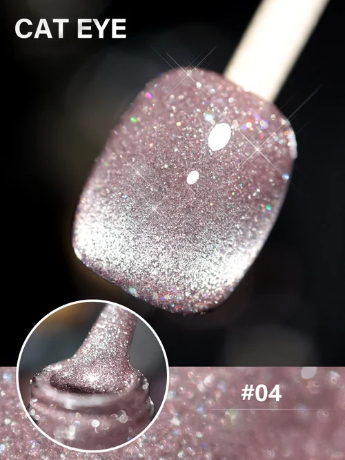 🔥🔥（Summer Hot Sale 45% OFF💎）Laser Diamond Cat Eye Nail Polish－Buy 5 Get  3 Free  & Free Shipping