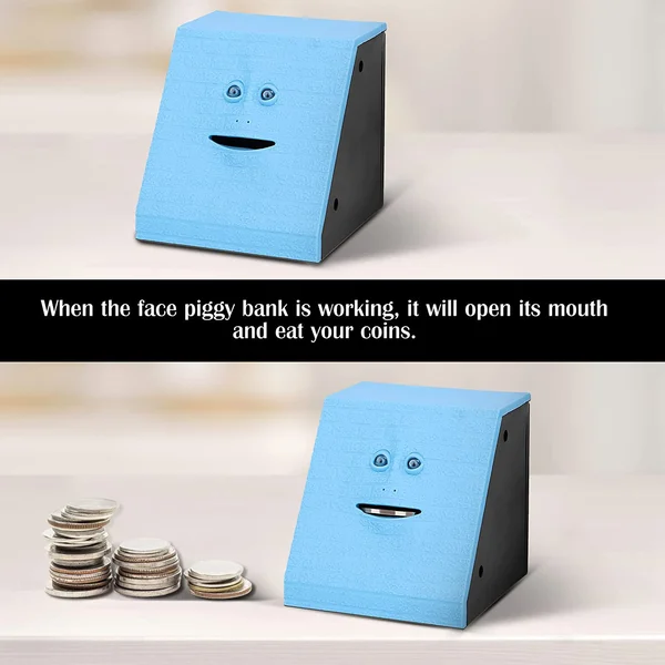 (🎅EARLY CHRISTMAS SALE - 50% OFF) 🎁Coin Eating Face Bank, Buy 2 Free Shipping Only Today🚚