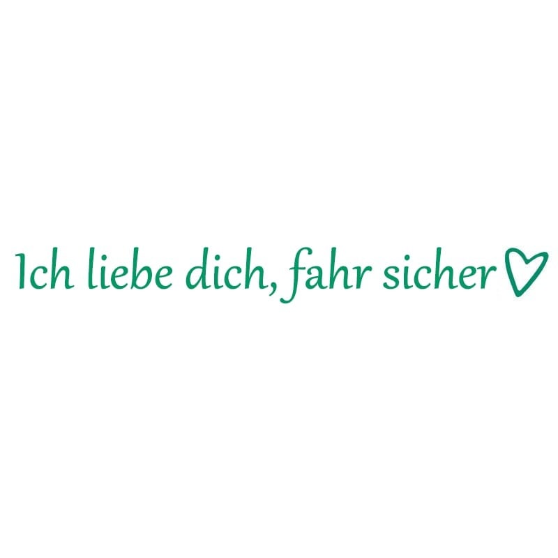 ✨1 KAUFEN, 1 GRATIS💓 „Ich liebe dich, fahr vorsichtig“-Aufkleber (4 Stück)