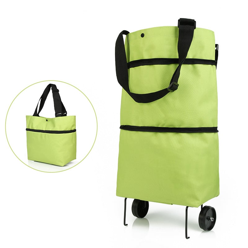 🎄Christmas Sales 49% OFF- 2-in-1 Shopping Bag Folding Green Bag