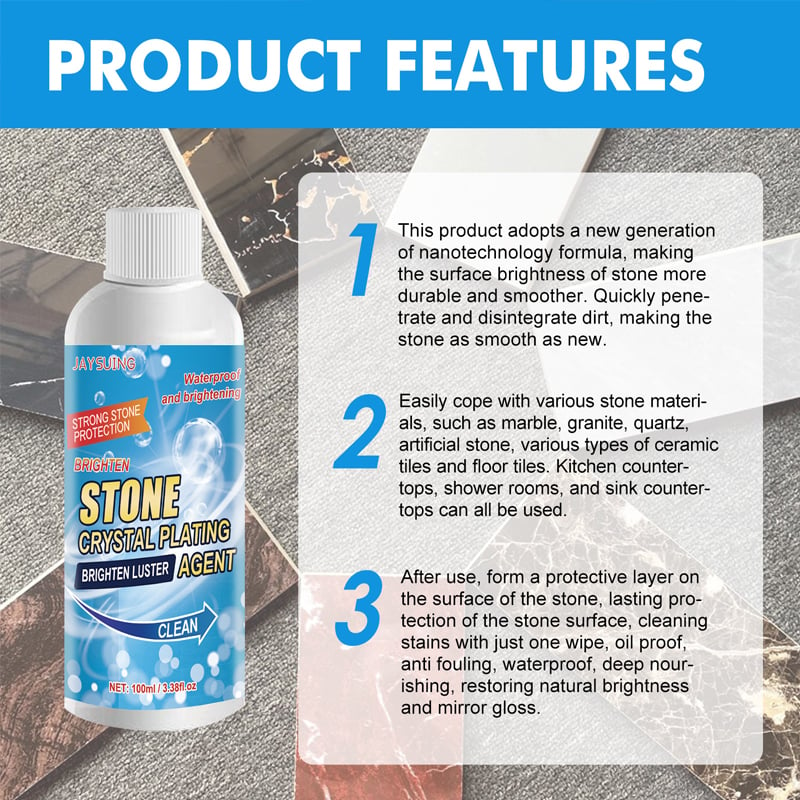 🔥50% OFF TODAY - Stone Stain Remover Cleaner - BUY 2 GET 1 FREE