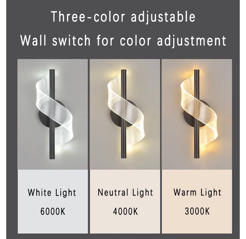 💥LAST DAY SALE 50% OFF💥3-Color Modern Led S-Shape Wall Light