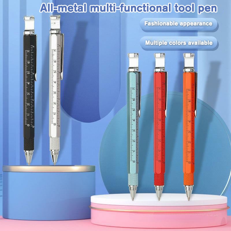 🔥This Week's Special Offer 49% OFF - 7 in 1 Metal Tech Tool Pen With Ruler