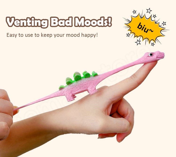 Slingshot Dinosaur Finger Toys-Random Color ( 5 PCS )