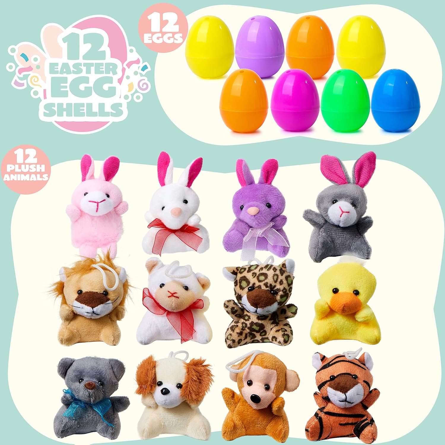 🔥2025 Hot Sale🎁Easter Cute Plush Doll Eggs🥚