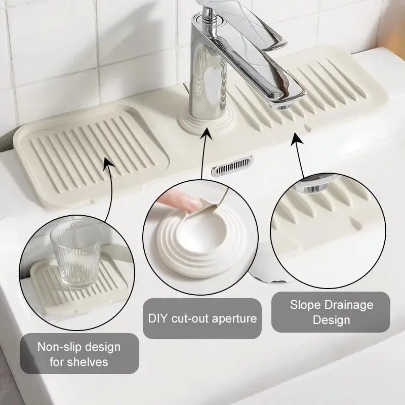 Last Day Promotion 80% OFF - 🔥Faucet Guard & Draining Mat