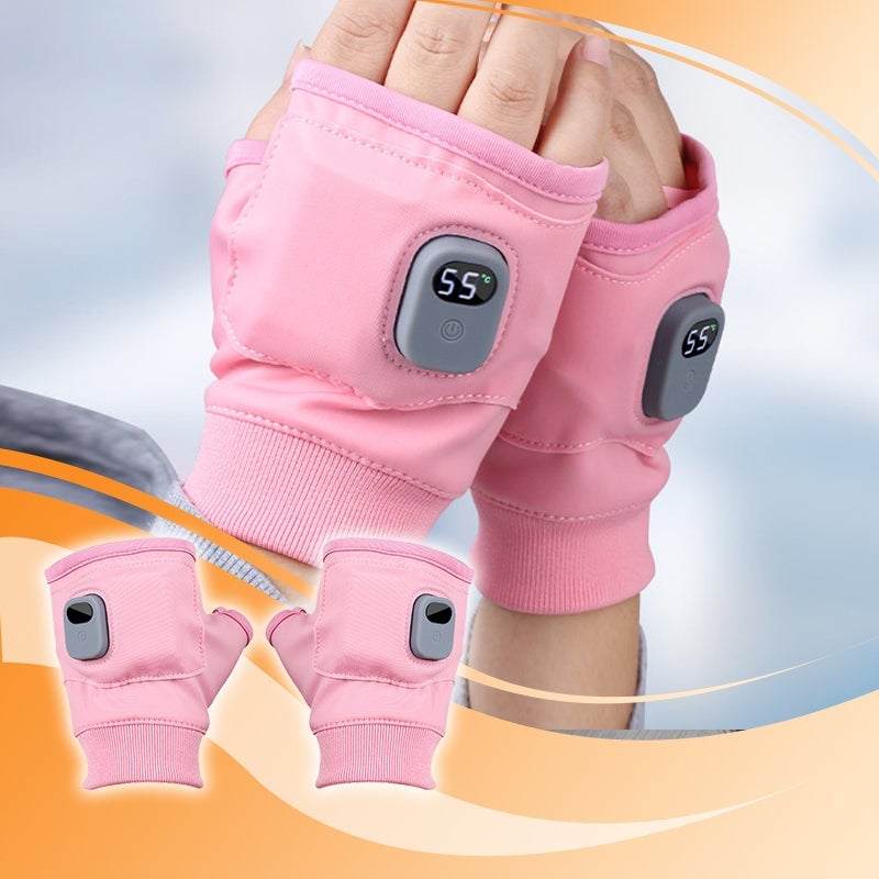 🎄Weihnachtsaktion 49% Rabatt🎄 Smarte thermostatische beheizte Handschuhe ohne Finger