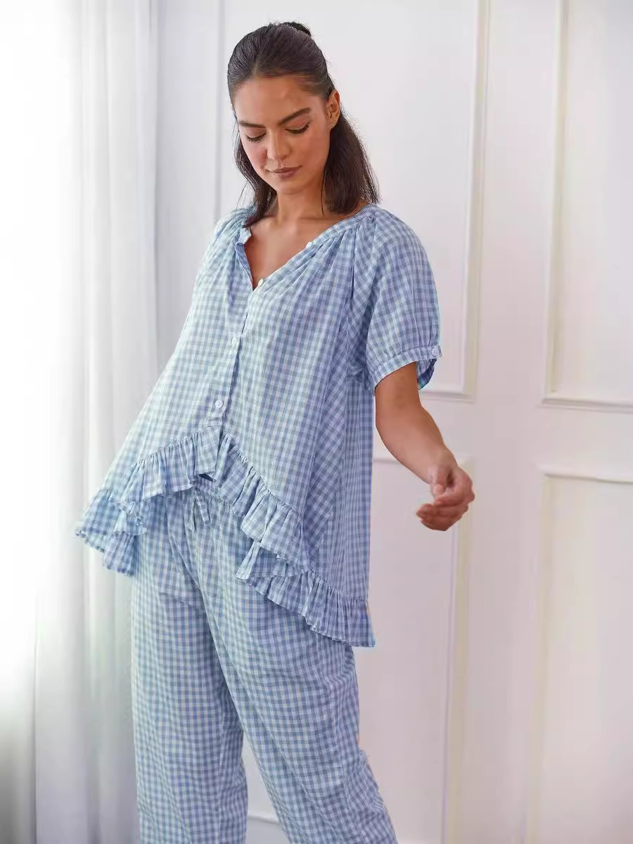 🔥Last Day Promotion 70% OFF🔥Sophie Loose Plaid Pajama Set