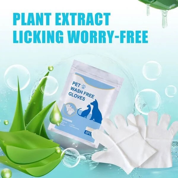 🎁Early Christmas Sale 48% OFF - Pet Grooming Glove Wipes（6pcs/set）🔥BUY 3 GET 2 FREE&FREE SHIPPING
