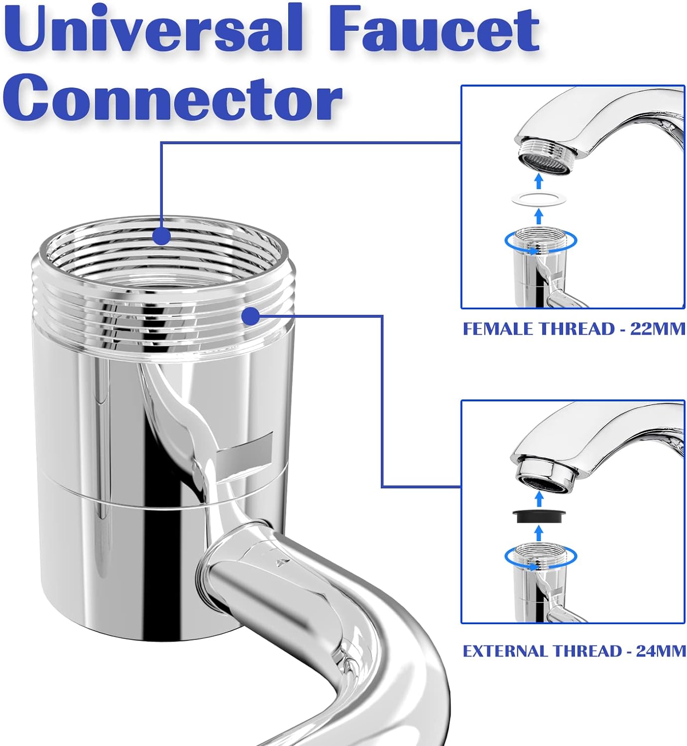(🌲Early Christmas Sale- SAVE 48% OFF)1080° ROTATING SPLASH FILTER FAUCET(BUY 2 GET 1 FREE)