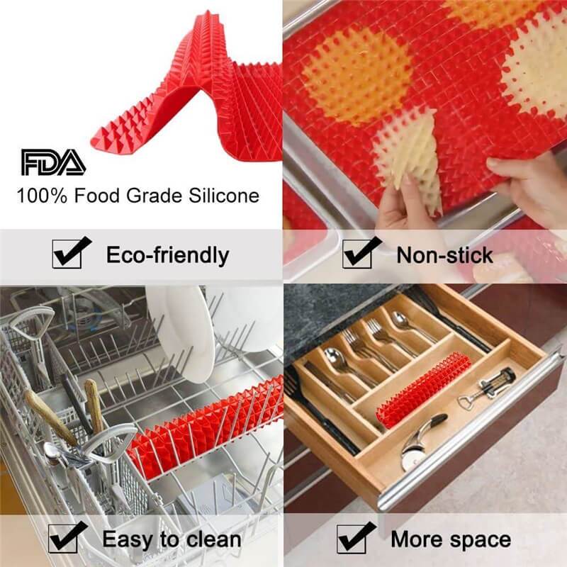 (Summer Flash Sale- 50% OFF) Non-Stick Pyramid Silicone Baking Mat(16 x 11 in)- BUY 2 FREE SHIPPING