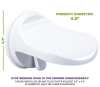 Suction Mount Shower Foot Rest - Easy Install Non Slip
