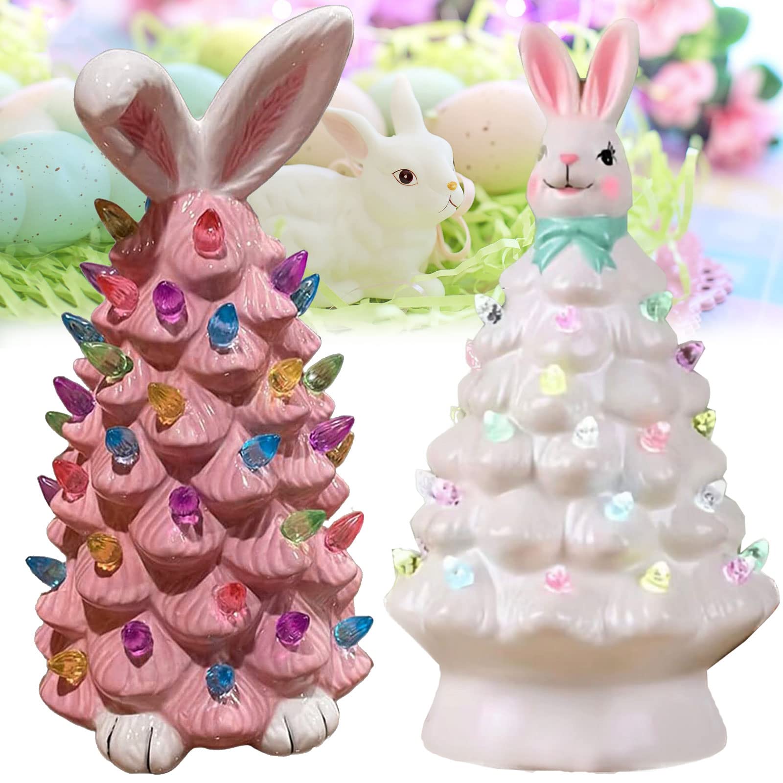 (🔥HOT SALE NOW 49% OFF)🐰🐰Easter Pink Bunny Tree-Buy 2 Free Shipping