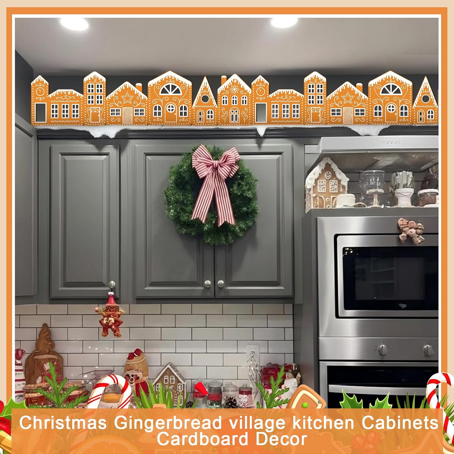 🎄Early Christmas 50% OFF - Christmas Gingerbread Village Light-Up Decor