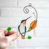 🔥Handmade Stained Hummingbird Suncatcher