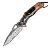 Handcrafted Damascus Steel Folding Knife • Mamba BY ATENAS™