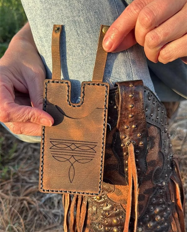 🔥Western Boot Wallet with Snap Strap