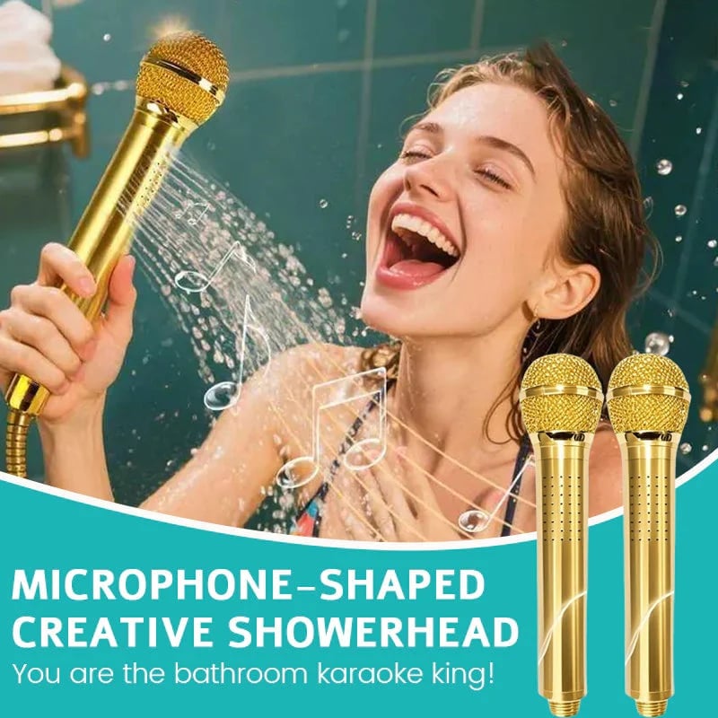 🍂TikTok Fall Mega Sale🎉Microphone-Shaped Creative Showerhead🎤