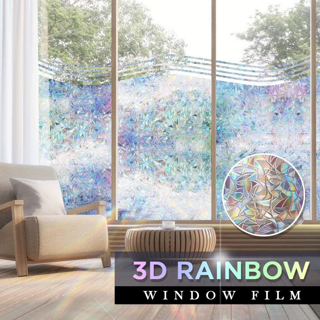 🔥Mother's Day 49% Off🔥  3D Rainbow Window Film(39''x 18'' )