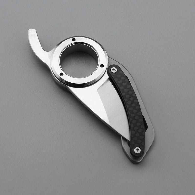 🎁TikTok Last Day Sale - 70% OFF🎉Mini G10 Handle Outdoor Folding Steel Ring Camping Knife