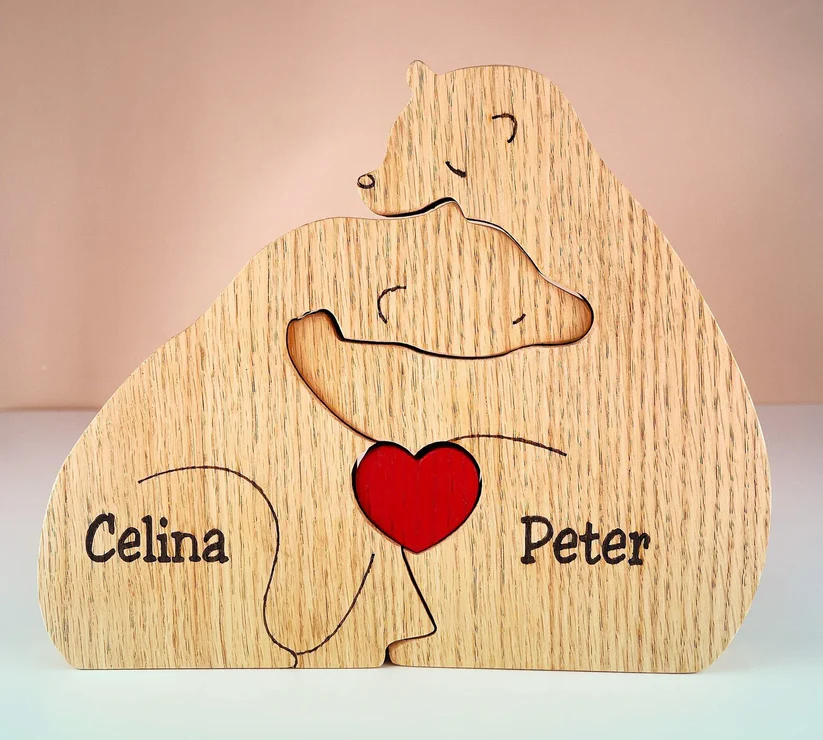 ✝️100% Handmade Wooden Hugging Bear(𝐒𝐦𝐢𝐭𝐡 𝐇𝐚𝐧𝐝𝐦𝐚𝐝𝐞®)