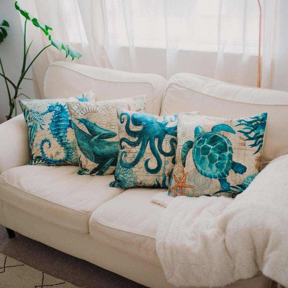 🐙Handmade Sea Life Cushion Covers