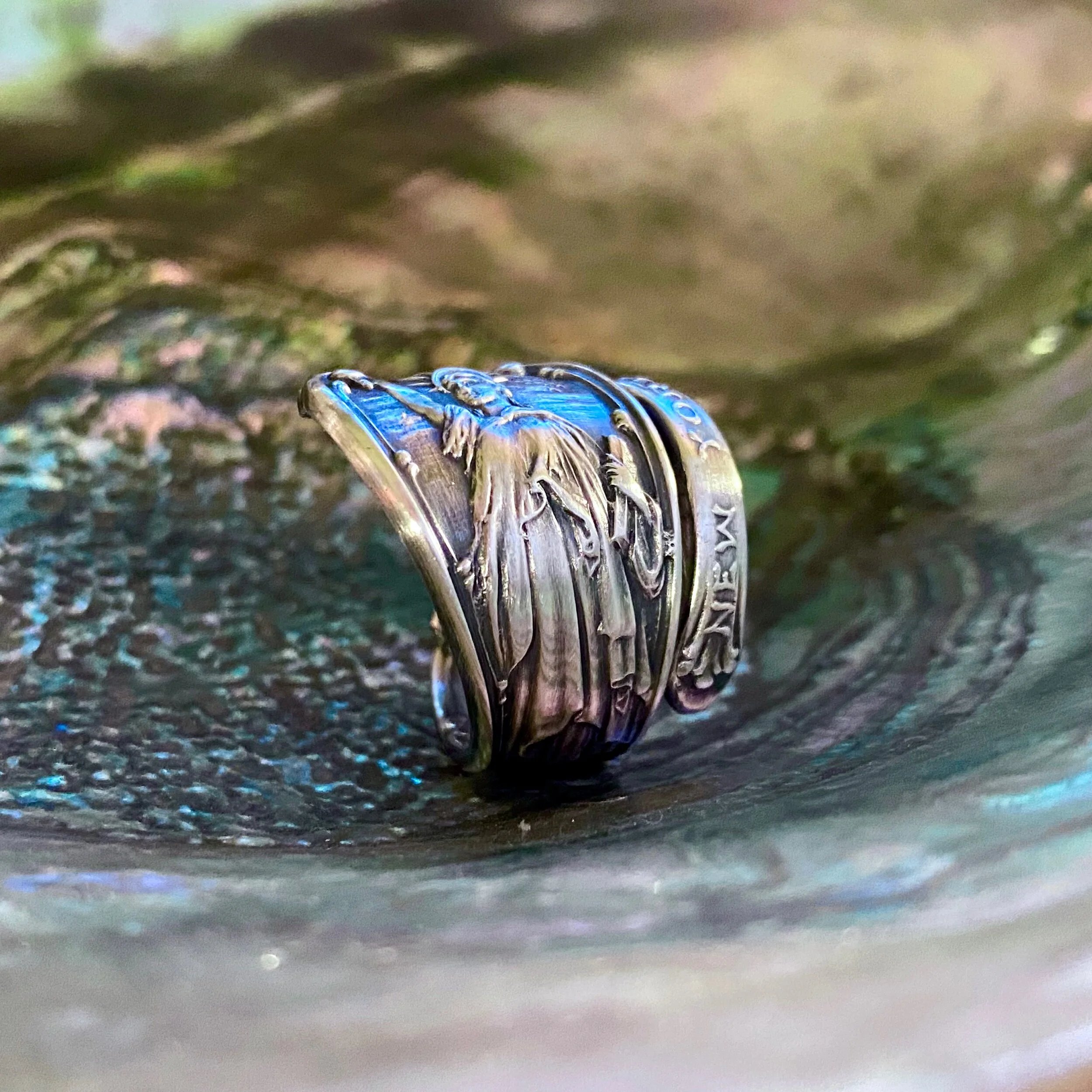 🔥LAST DAY 60% OFF✨Handcrafted Sterling Silver Spoon Ring - Made from Authentic Vintage Silver