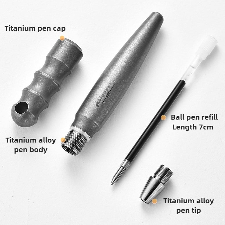 Titanium Alloy EDC Tactical Self-Defense Window Breaking Pen