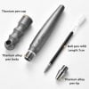 Titanium Alloy EDC Tactical Self-Defense Window Breaking Pen