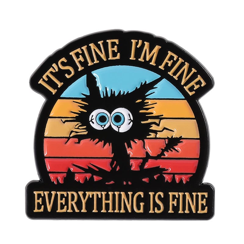 🎁TikTok Last Day Sale - 70% OFF🔥Colorful Flower Badge with Positive Quote