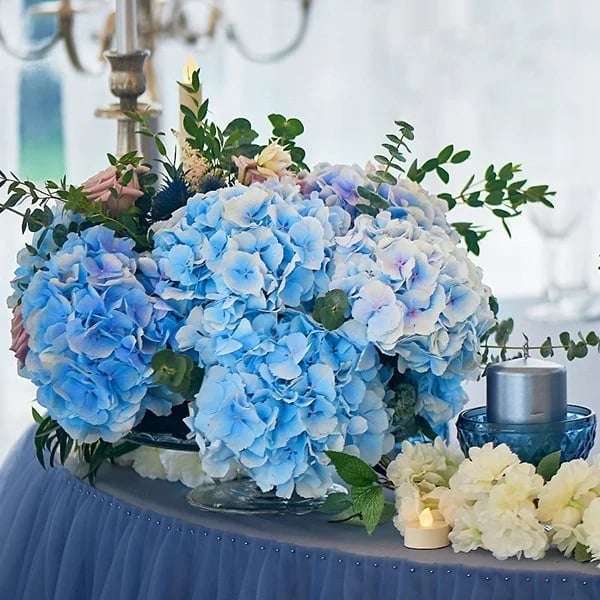 Flores De Hortensias Artificiales Al Aire Libre💐