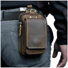 (Father's day Pre Sale- 50% OFF) Genuine Leather Outdoor Belt Waist Bag