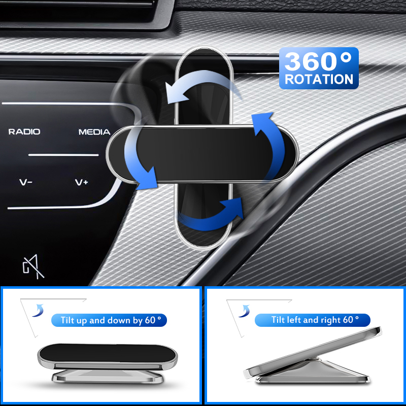 (CHRISTMAS PRE SALE - SAVE 50% OFF) NEW Upgraded Version Magnetic Car Phone Holder Rotatable