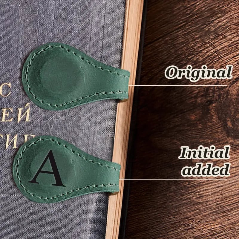 Last Day Promotion 70% OFF - 🔥Personalized Magnetic Leather Bookmark