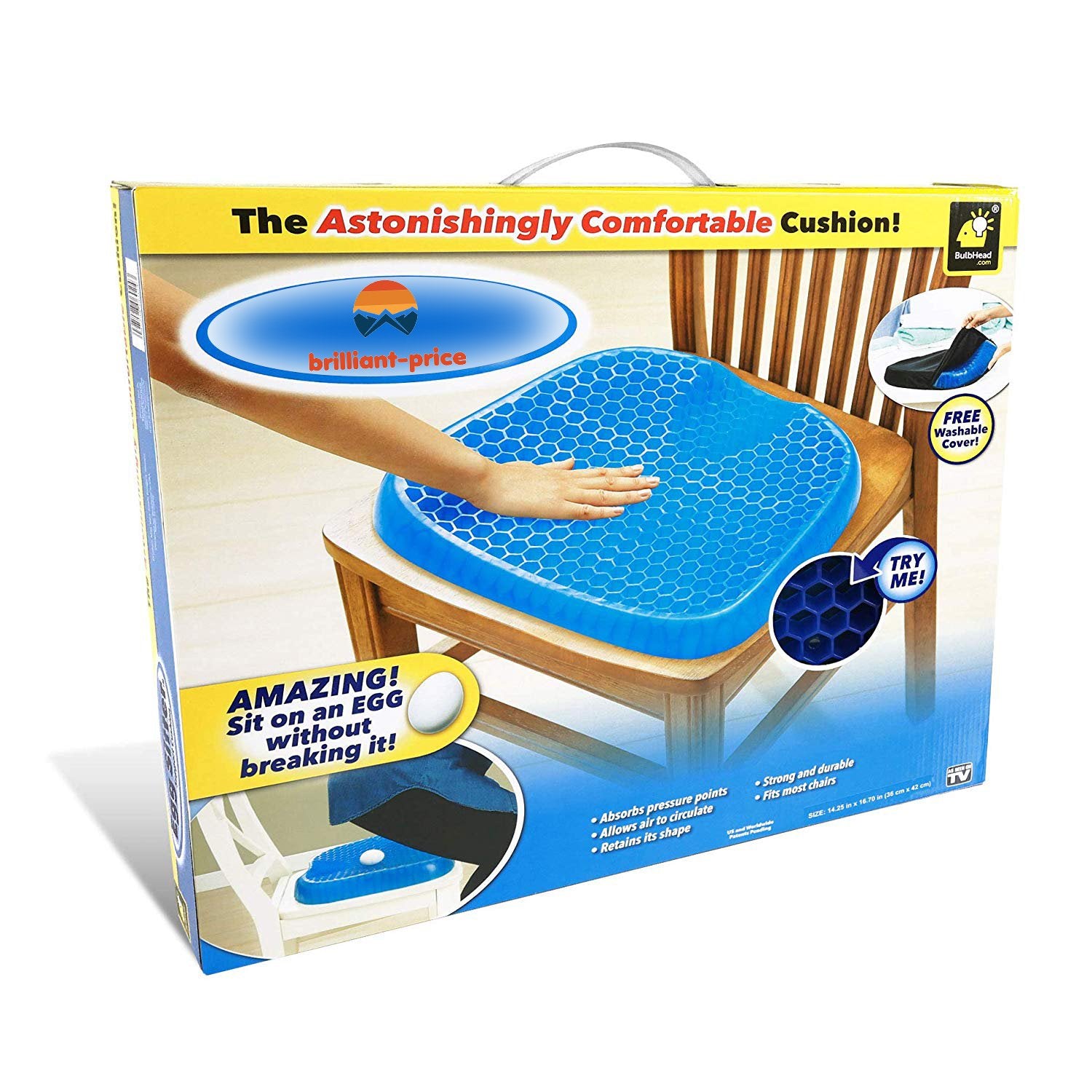 Egg Gel Sitter Foam Seat Cushion