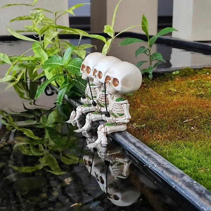 👻Handmade Fishing Skeleton Halloween Decor